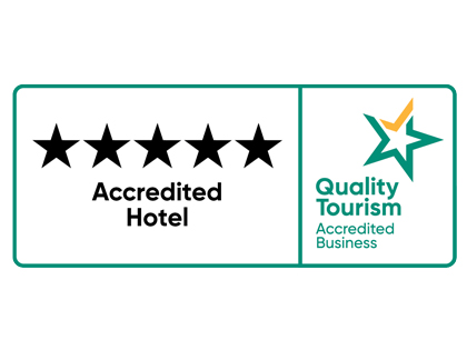 5 Star award for Accredited Hotel from Quality Tourism