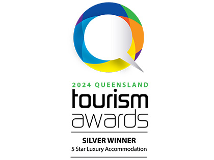 2024 Queensland Tourism Awards silver winner award.