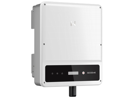 White Goodwe wifi monitoring setup.