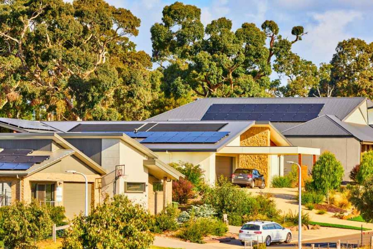 Victorian home with solar panels