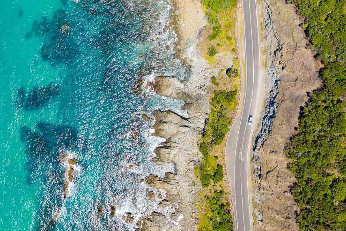 View of the Great Ocean Road