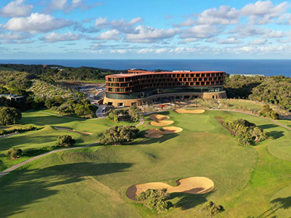 Birds eye view of Cape Schanck Resort golf course.