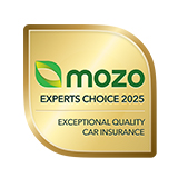 Mozo experts choice 2025 award for exceptional quality car insurance.