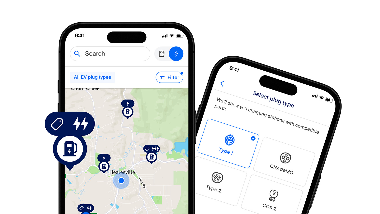 Image of the fuel prices map within the RACV App