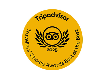 Tripadvisor 2025 Traveller's Choice, best of the best.