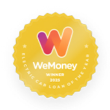 WeMoney 2025 award for electric car loan of the year.